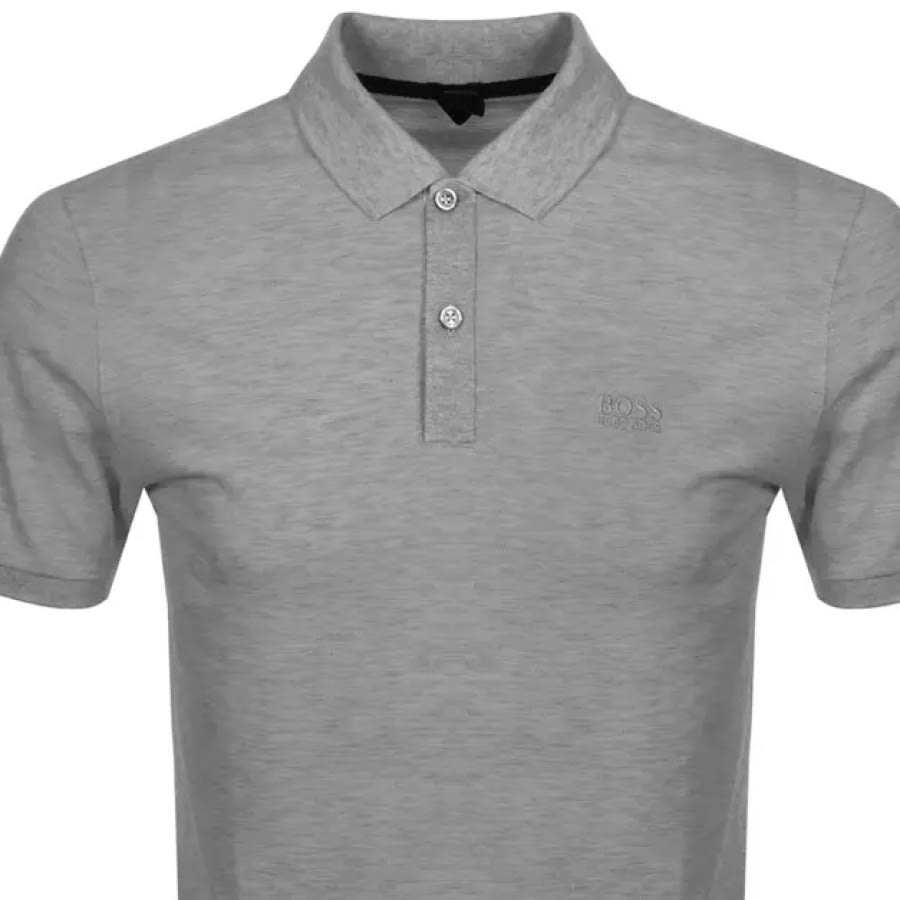 Alternative Image for ProductBOSS Pallas Short Sleeved Polo T Shirt Grey2